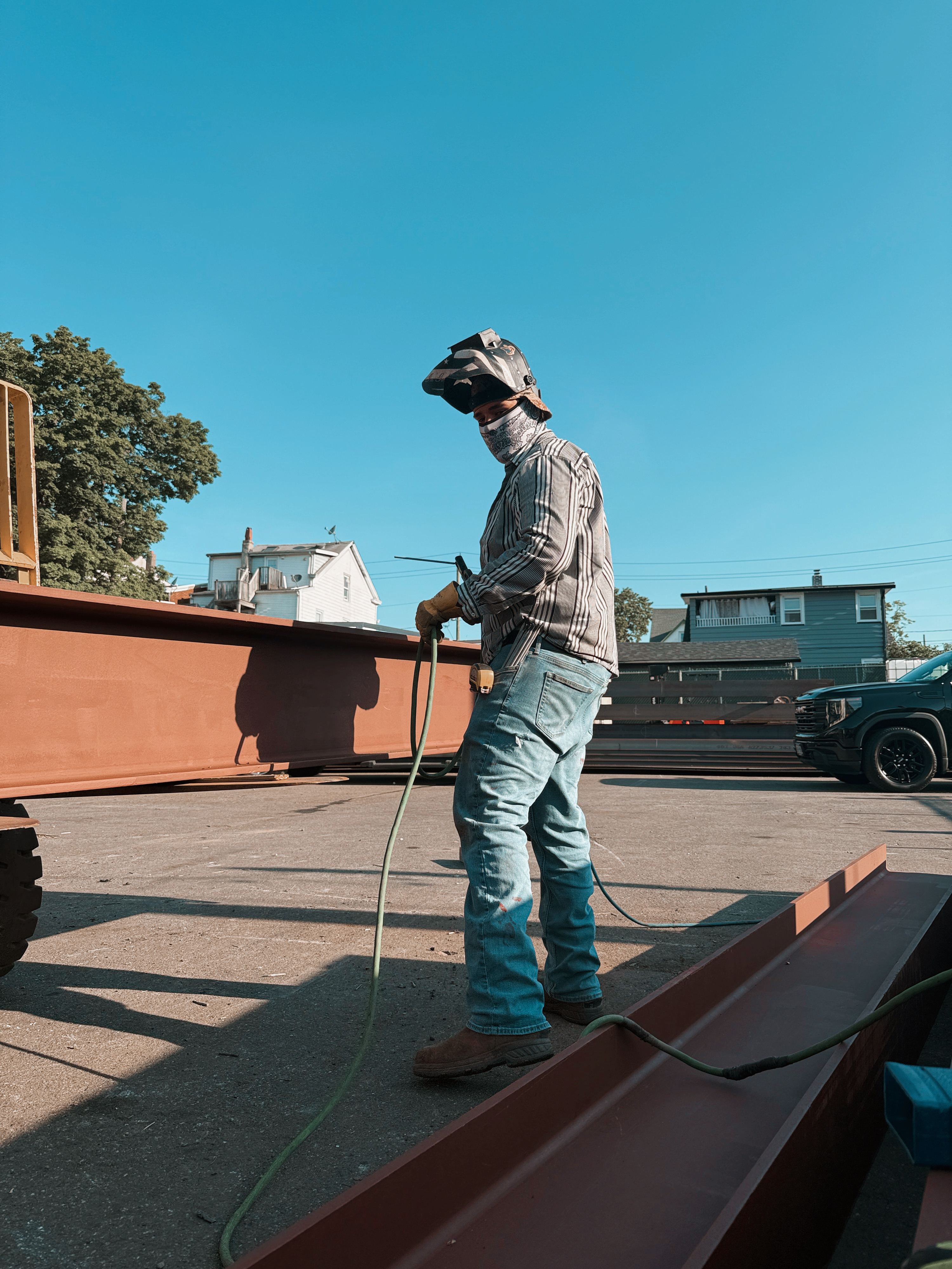 Custom fabricated steel components