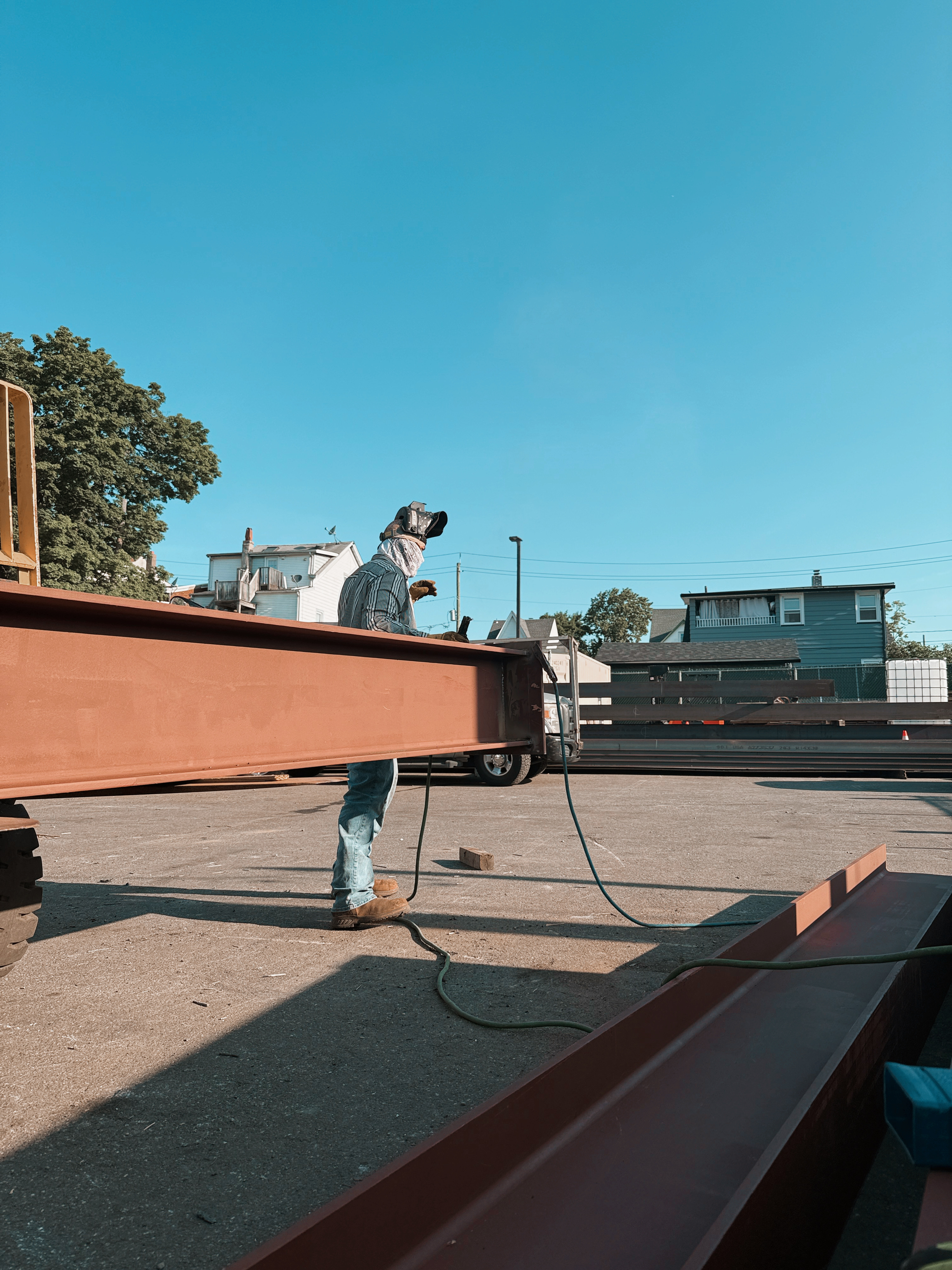 On-site metal repair work