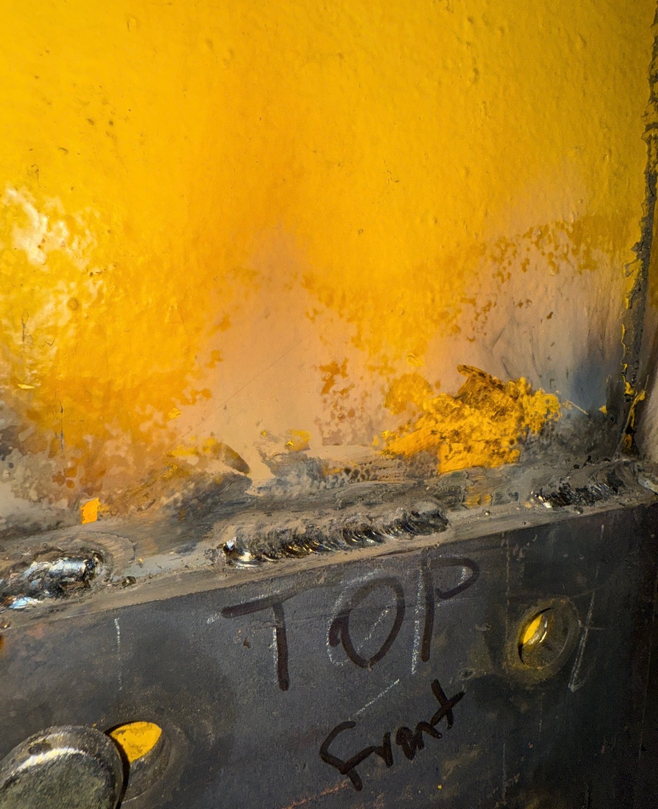 Metal repair completed on-site