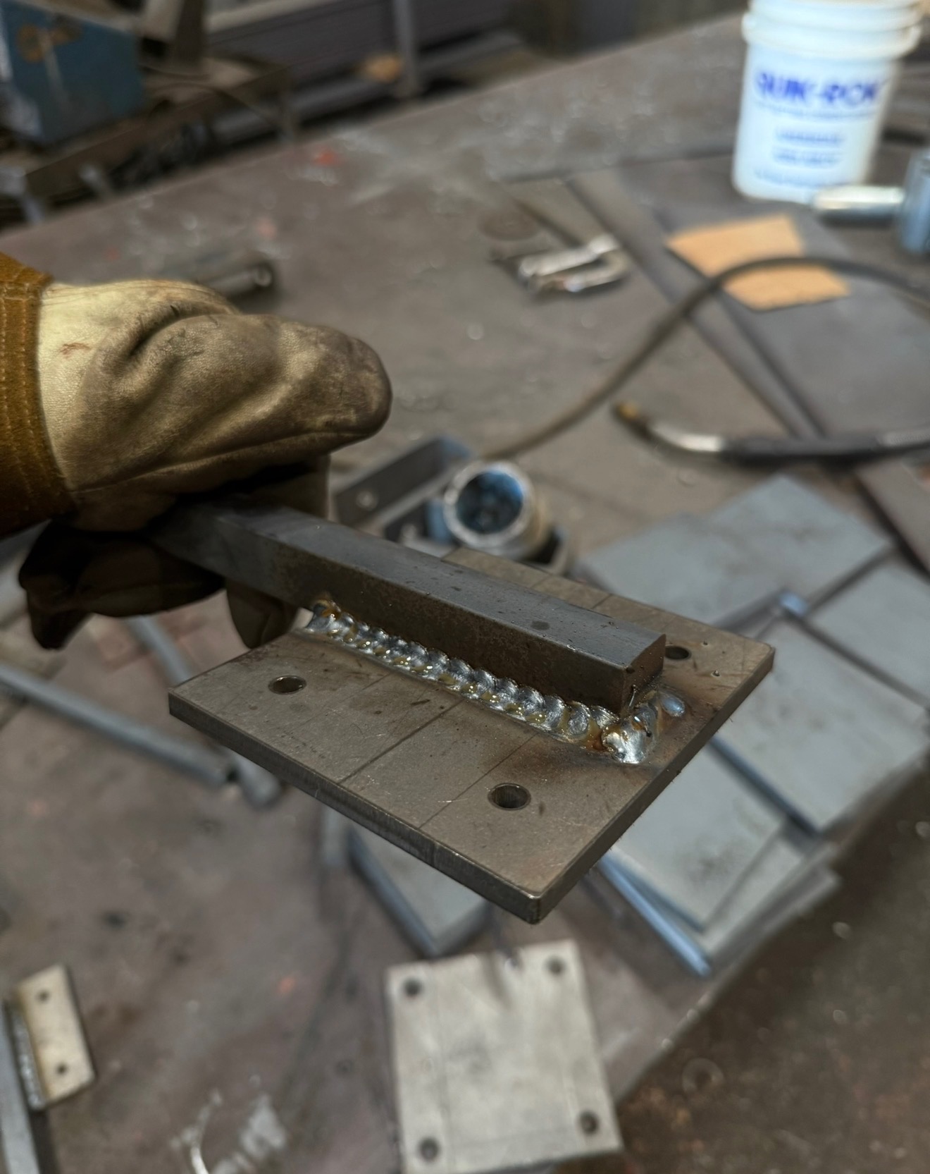 Fabricated steel assembly