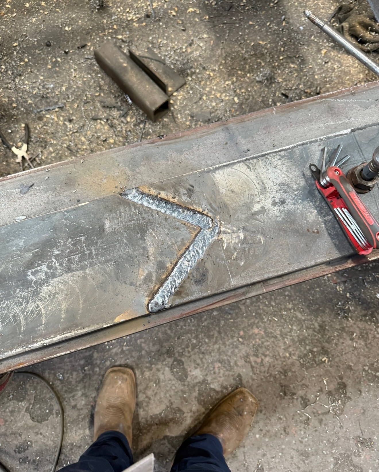 On-site structural steel repair