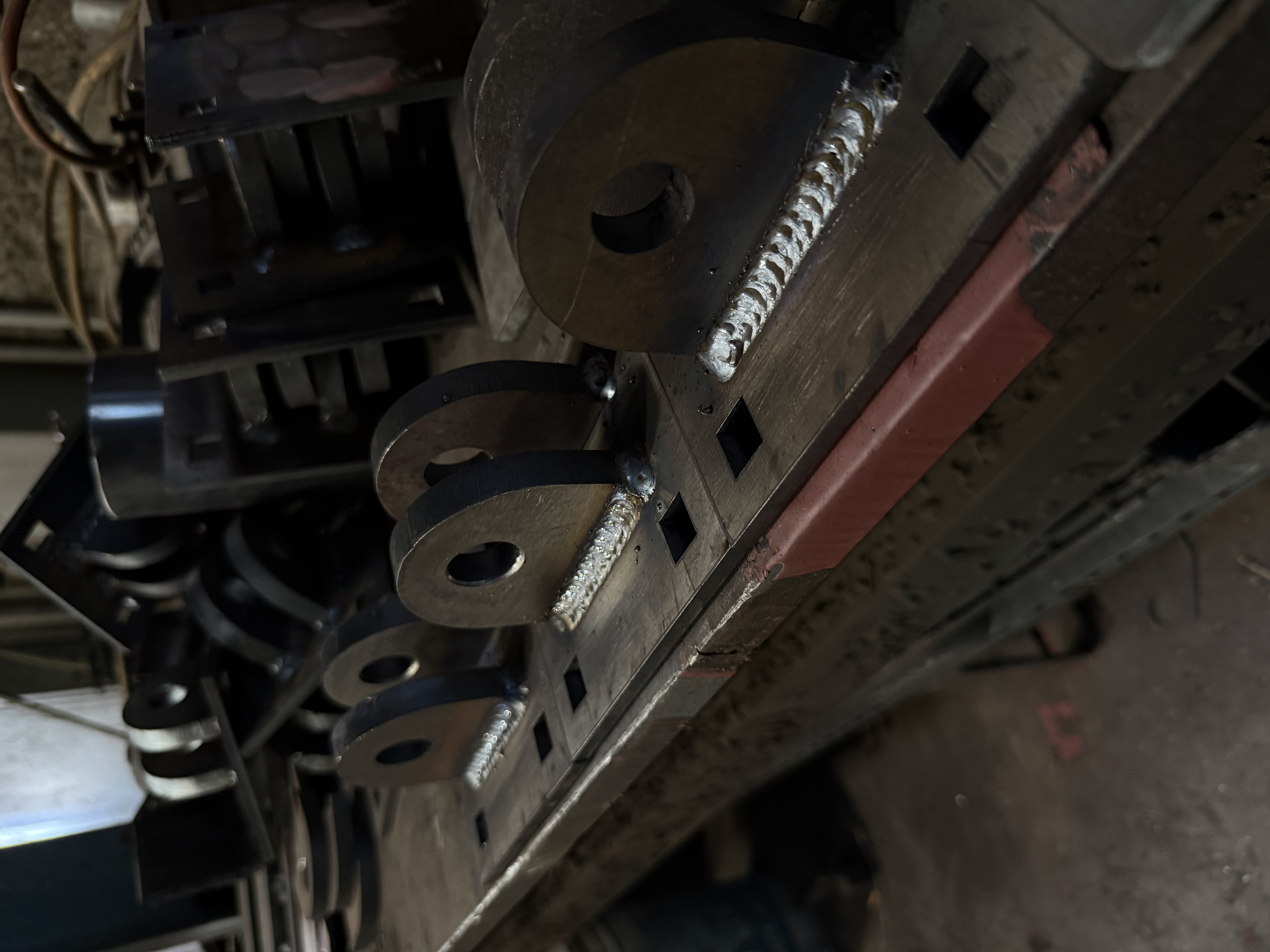 Line of welding